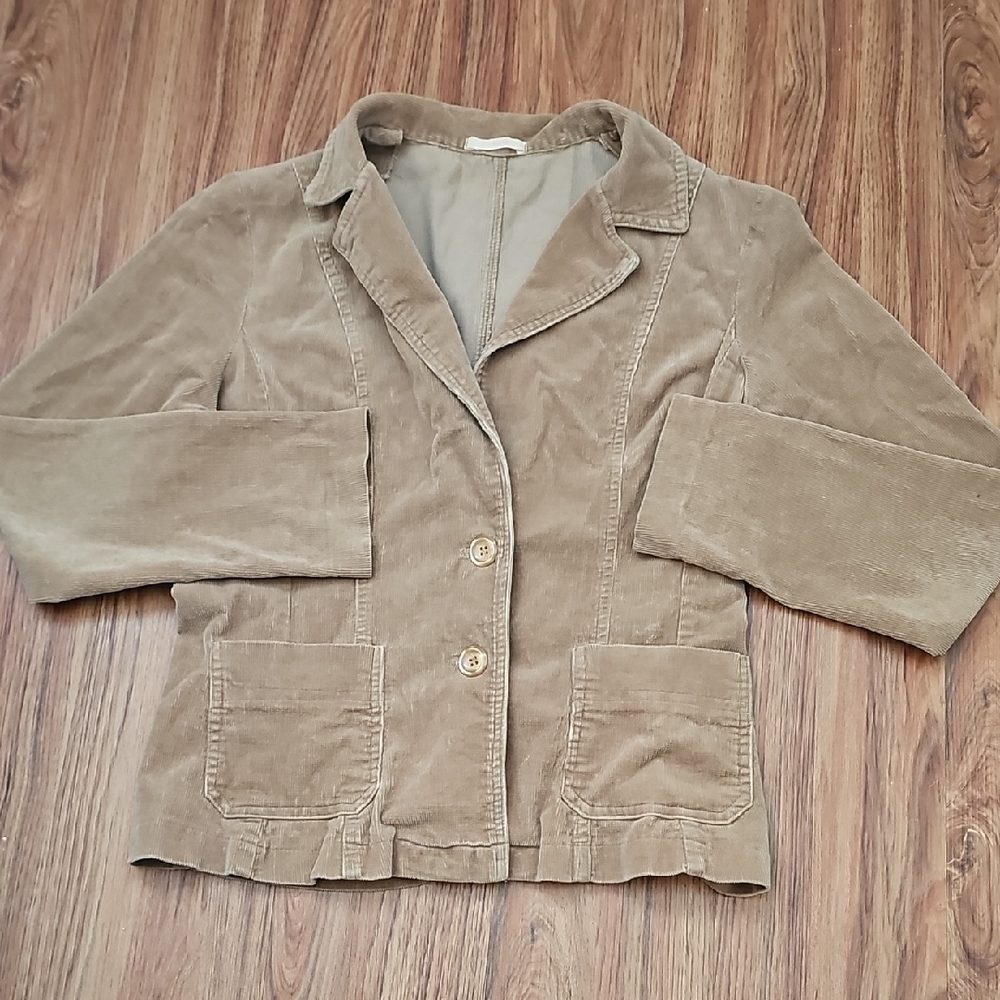 Forever 21 small Tan Corduroy Blazer Relaxed Fit